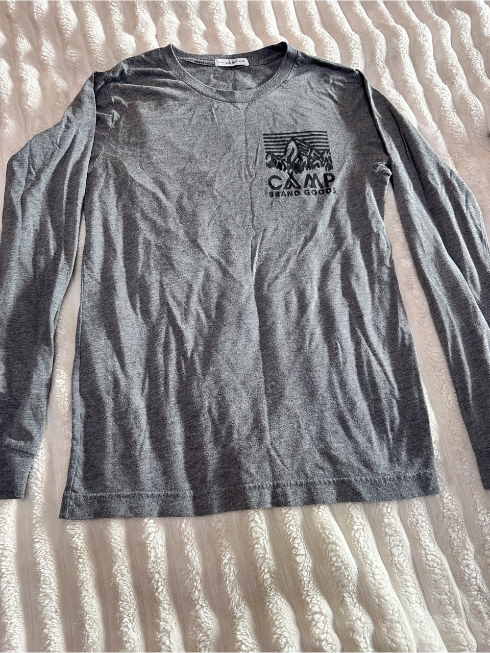 Camp Brand Goods - long sleeve T. Size Sm